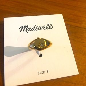 CZ Spark Signet Ring MADEWELL